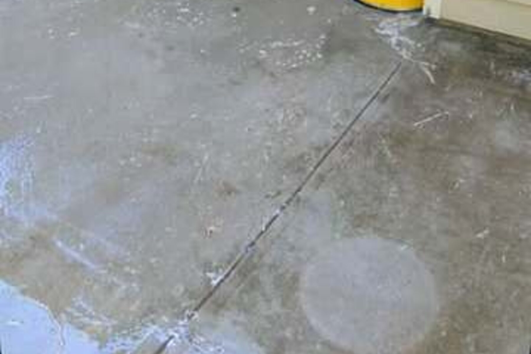 Freshly washed concrete